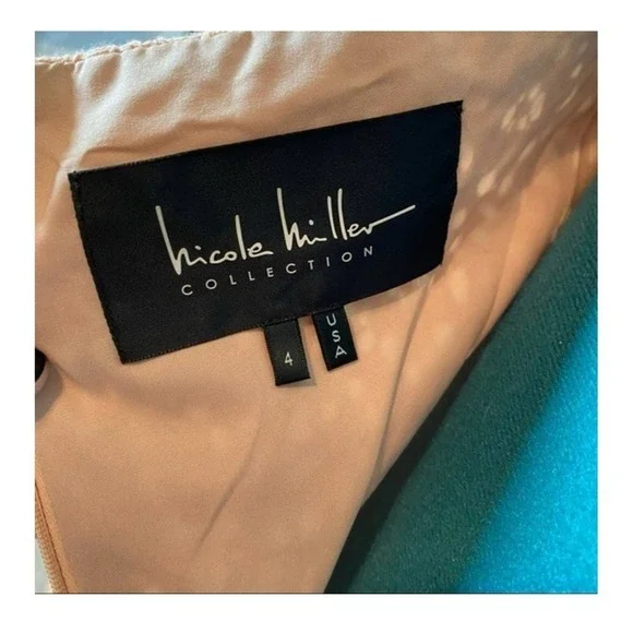 Nicole Miller‎ fluttery handkerchiefs Lace Scarf Dress Size 4 - Picture 7 of 11